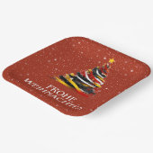 DUITSE VLAG GEÏNSPIREERD PAPIEREN BORDJE (Gebogen)