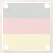 Duitse vlag glazen onderzetter (Achterkant)