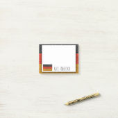 Duitse vlag Glitter leraar leslokaal Post-it® Notes (Op bureau)