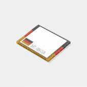 Duitse vlag Glitter leraar leslokaal Post-it® Notes (Schuin)