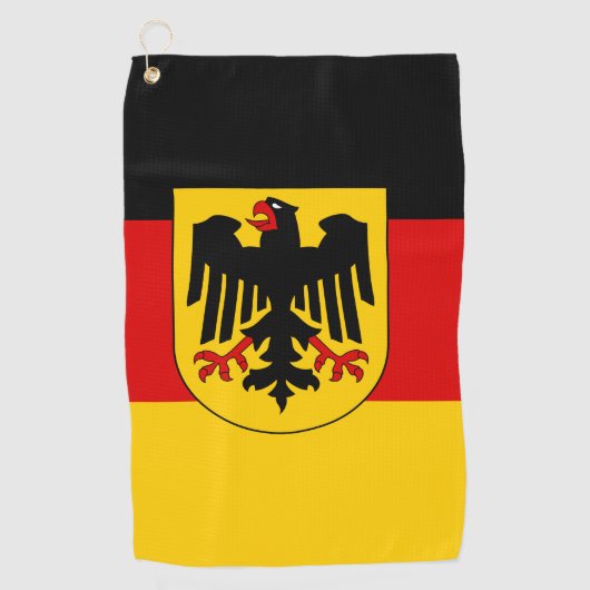 Duitse vlag golfhanddoek (Voorkant)