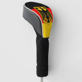 Duitse vlag golfheadcover (Schuin)