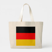 Duitse vlag grote tote bag (Achterkant)