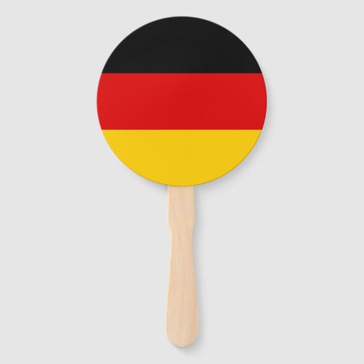 Duitse vlag handwaaier (Achterkant)