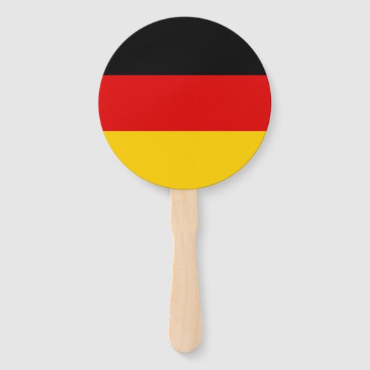 Duitse vlag handwaaier (Voorkant)