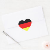 Duitse vlag hart sticker (Envelop)