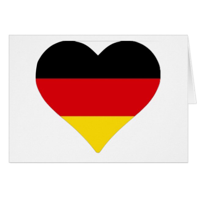 Duitse vlag Heart (Voorkant Horizontaal)