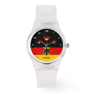 Duitse vlag Horloge, Adelaar, Deutschland / sport Horloge