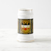 Duitse vlag, imperium/keizerzwarte arend bierpul (Center)