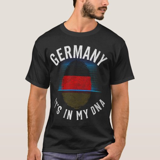  - duitse vlag - in mijn DNA - , Duits gi T-shirt (Voorkant)
