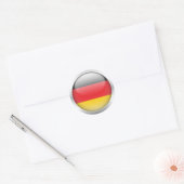 Duitse vlag in Orb Ronde Sticker (Envelop)