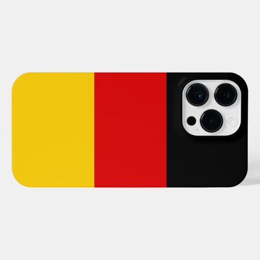Duitse vlag iPhone hoesje (Achterkant horizontaal)