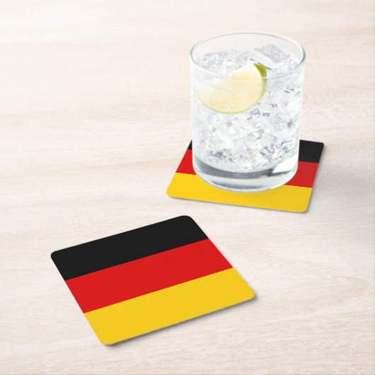 Duitse vlag kartonnen onderzetters (Insitu)