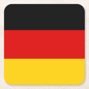 Duitse vlag kartonnen onderzetters