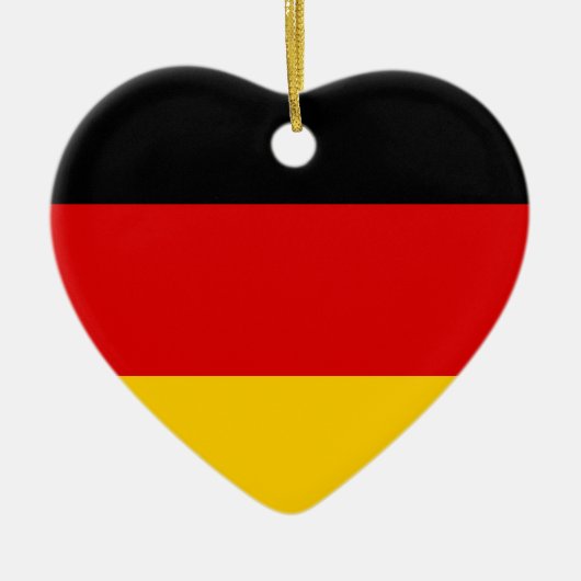 Duitse vlag keramisch ornament (Voorkant)