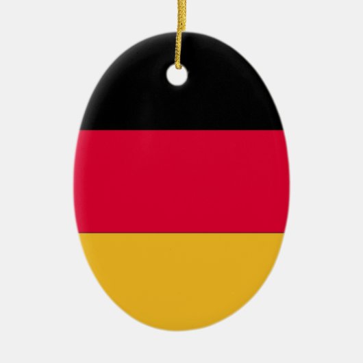 Duitse vlag keramisch ornament (Voorkant)