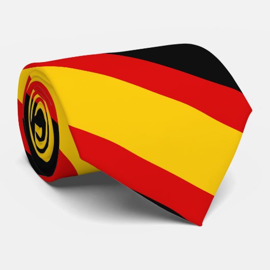Duitse vlag kleuren stropdas (Opgerold)