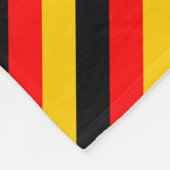 Duitse vlag - Kleurenband patroon + aangepaste naa Fleece Deken (Hoek)