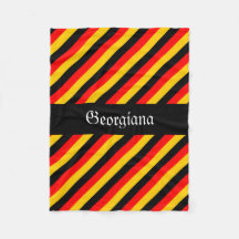 Duitse vlag - Kleurenband patroon + aangepaste naa