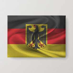 Duitse Vlag Knop Button