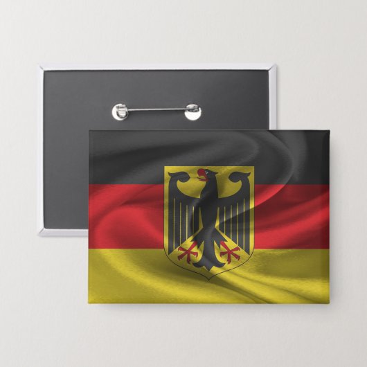 Duitse Vlag Knop Button (Voorkant / Achterkant)