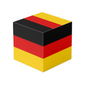 Duitse vlag kubus (Achter hoekig)