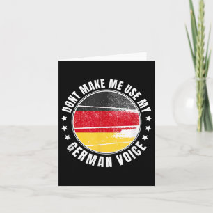 Duitse vlag _ _ Laat me mijn Duitse stem niet gebr Kaart