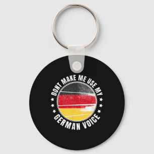 Duitse vlag _ _ Laat me mijn Duitse stem niet gebr Sleutelhanger