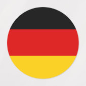 Duitse vlag labels (Design 1)