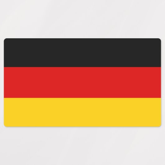 Duitse vlag labels (Design 2)