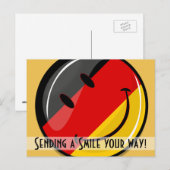 Duitse vlag lachen briefkaart (Voorkant / Achterkant)