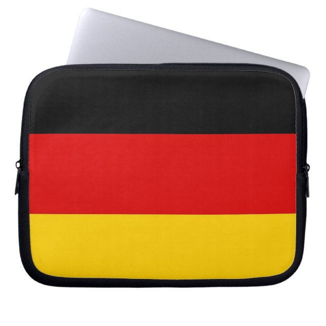 Duitse vlag laptop sleeve (Voorkant)