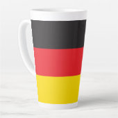 Duitse vlag latte mok (Linkerhoek)