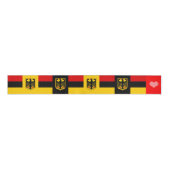 Duitse vlag lint, adelaar, hart, Duitsland Grosgrain Lint (Voorkant)