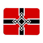 Duitse vlag Magnet - Rune Cross Magneet (Horizontaal)