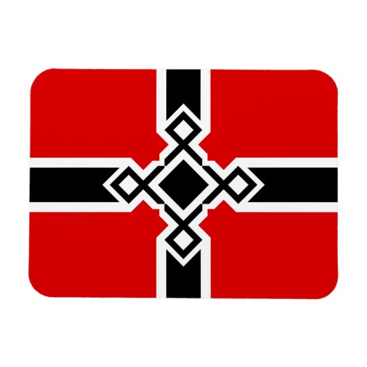 Duitse vlag Magnet - Rune Cross Magneet (Horizontaal)