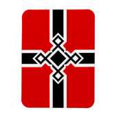 Duitse vlag Magnet - Rune Cross Magneet (Verticaal)