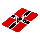 Duitse vlag Magnet - Rune Cross Magneet (Linkerzijde)