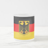 Duitse vlag matglas koffiemok (Center)