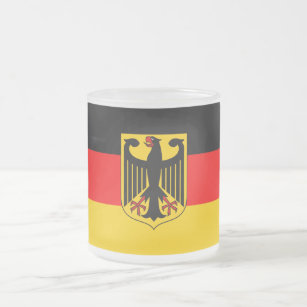 Duitse vlag matglas koffiemok