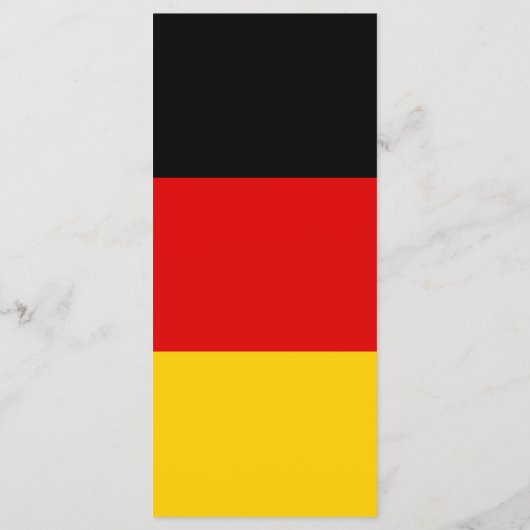 Duitse vlag menu (Achterkant)