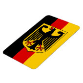 Duitse vlag met Crest Magnet Magneet (Linkerzijde)