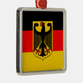 Duitse vlag metalen ornament (Rechts)