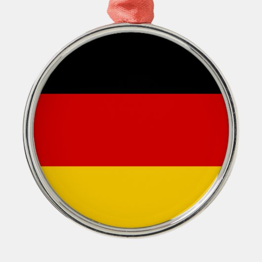 Duitse vlag metalen ornament (Voorkant)