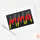 Duitse vlag MMA Sticker (Envelop)