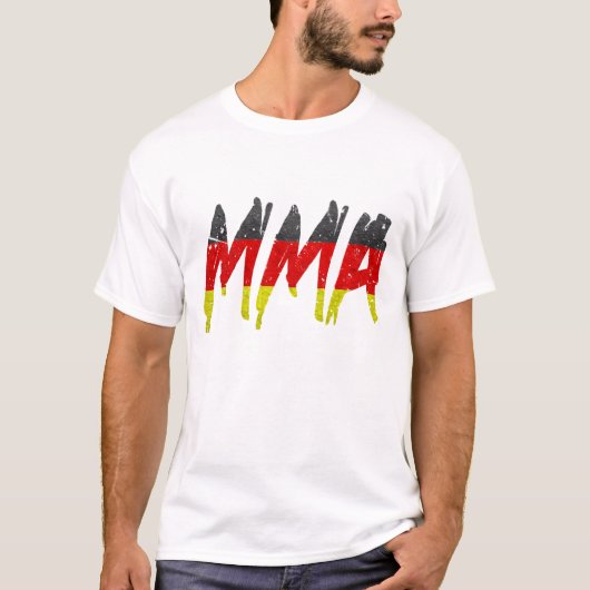 Duitse vlag MMA T-Shirt (Voorkant)