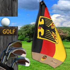 Duitse vlag, monogrammed Golf Deutschland Golfhanddoek