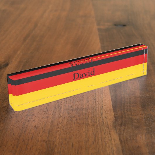 Duitse vlag naambordje (Zijkant)