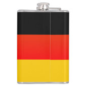 Duitse vlag of Duitse vlag Thermische Tumbler Heupfles (Achterkant)