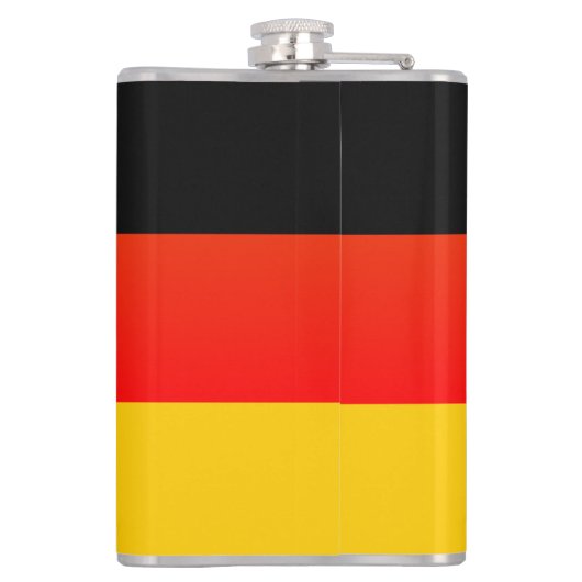 Duitse vlag of Duitse vlag Thermische Tumbler Heupfles (Achterkant)